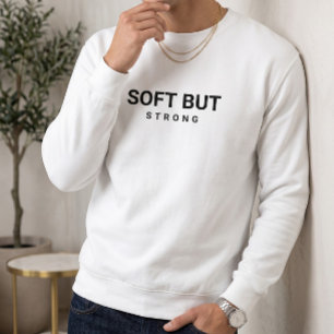 Sudadera Blanca Tipografía Negra Estética