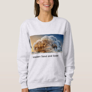 Sudadera Blanca Unisex Vintage Horizonte Escénico