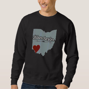 Sudadera Blanchester Ohio OH Ciudad Estado EE. UU. Recuerdo
