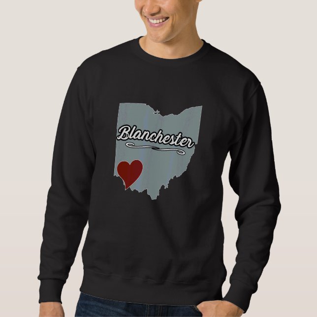Sudadera Blanchester Ohio OH Ciudad Estado EE. UU. Recuerdo (Anverso)