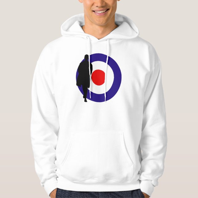 Sudadera blanco de la MOD mi diseño de la generación (Anverso)