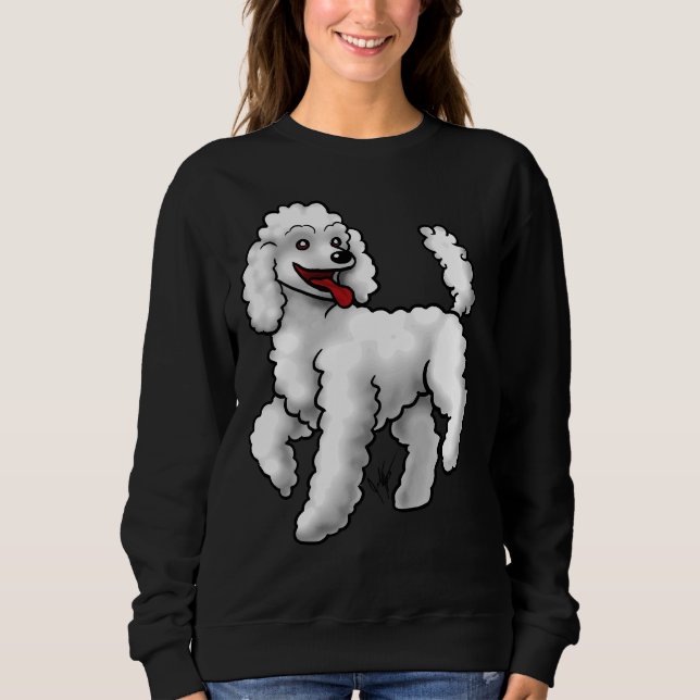Sudadera Blanco del caniche (Anverso)
