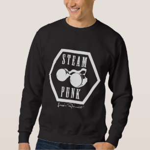 Sudadera Blanco del sello de Steampunk