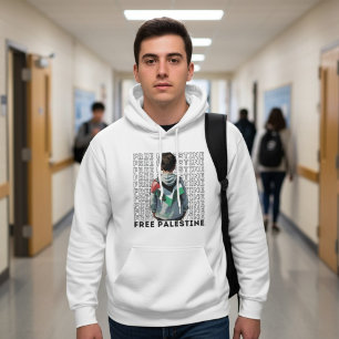 Sudadera Blanco PALESTINO LIBRE