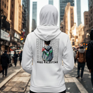 Sudadera Blanco palestino libre