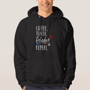 Sudadera Blanco Rojo y Azul 4 de julio Libertad del profeso