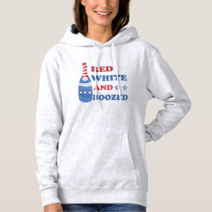Sudadera Blanco Rojo Y Boozado 4 de Julio