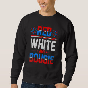 Sudadera Blanco Rojo Y Bougie 4 De Julio Independencia Esta