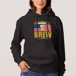 Sudadera Blanco Rojo y Freno Patriótico Americano América B