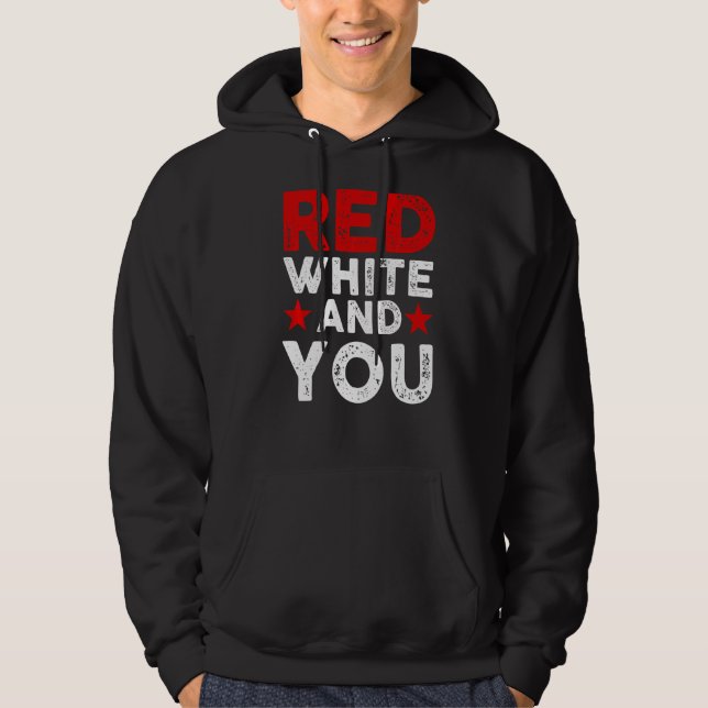 Sudadera Blanco Rojo Y Tú Cuatro De Julio (Anverso)