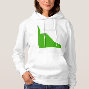 Sudadera Blanco verde minimalista