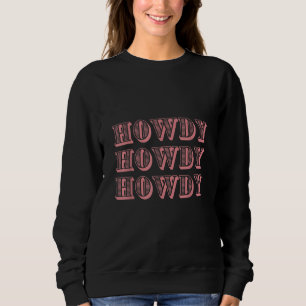 Sudadera Blanco Vintage Howdy Rodeo Occidental País Sureño