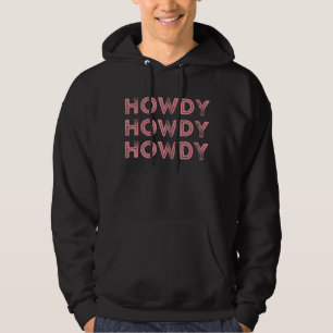 Sudadera Blanco Vintage Howdy Rodeo Occidental País Sureño