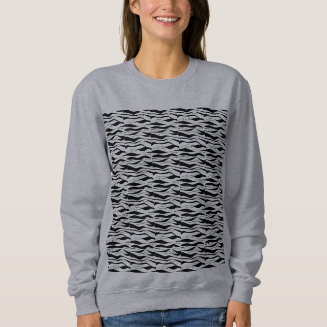 Sudadera Blanco y negro contemporáneo (Anverso)