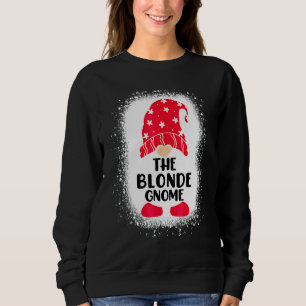Sudadera Blanqueó El Gnomo Rubio Pareo De Navidad Familiar