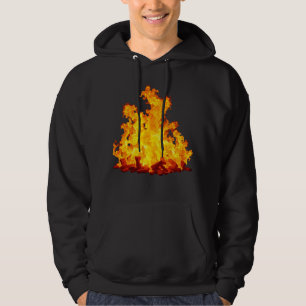 Sudadera Blazing Fire Men's Basic Hooded Sweatshirt