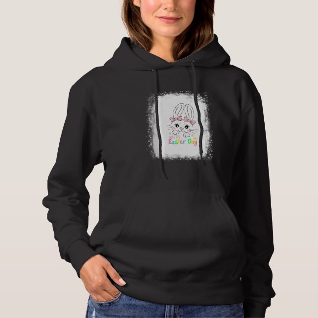 Sudadera Bleached Bunny Face Leopardo Glasses Headband Happ (Anverso)