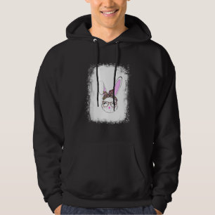 Sudadera Bleached Bunny Face Leopardo Glasses Headband Happ