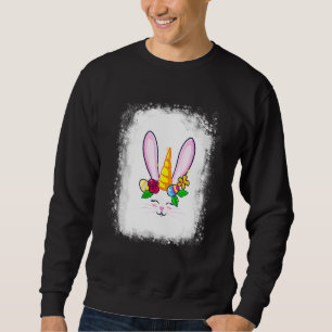 Sudadera Bleached Bunny Face Leopardo Glasses Headband Happ