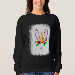 Sudadera Bleached Bunny Face Leopardo Glasses Headband Happ
