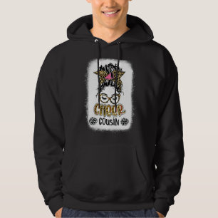 Sudadera Bleached Chesin Primo Leopard Print Messy Bun Chee