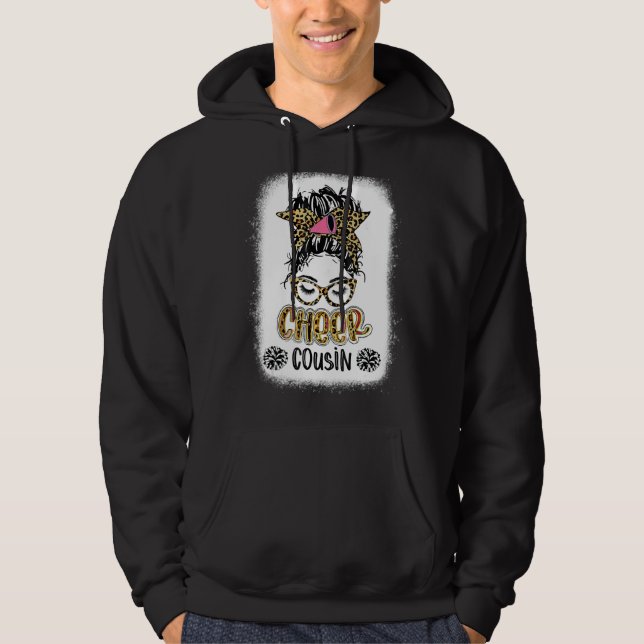 Sudadera Bleached Chesin Primo Leopard Print Messy Bun Chee (Anverso)