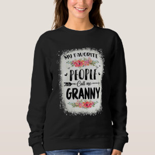Sudadera Bleached Mi Gente Favorita Me Llama Granny Tee Mot