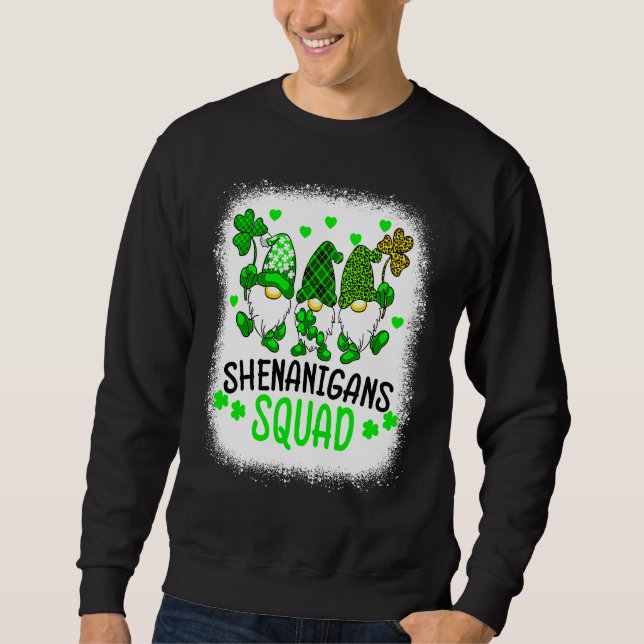 Sudadera Bleached Shenanigans Squad St Patrick's Day Gnomes (Anverso)