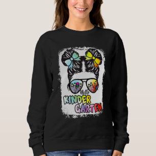 Sudadera Bleached Tie Dye Hello Kindergarten Back To School