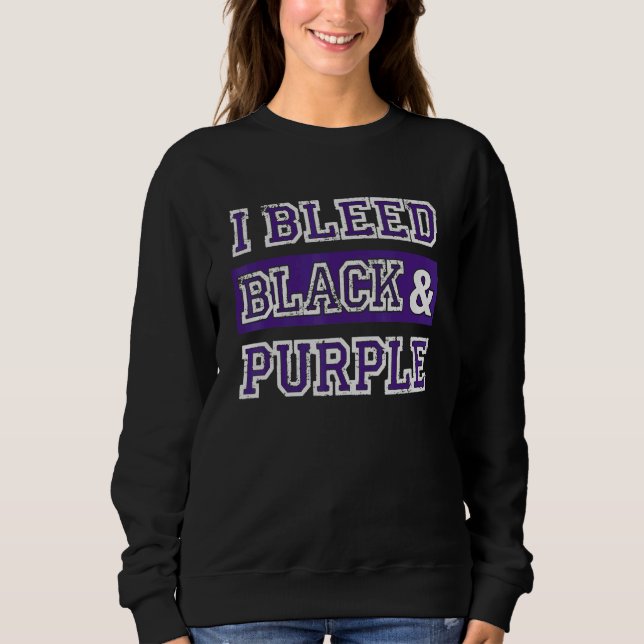 Sudadera Bleed Black & Purple Sports Team Day 1 (Anverso)
