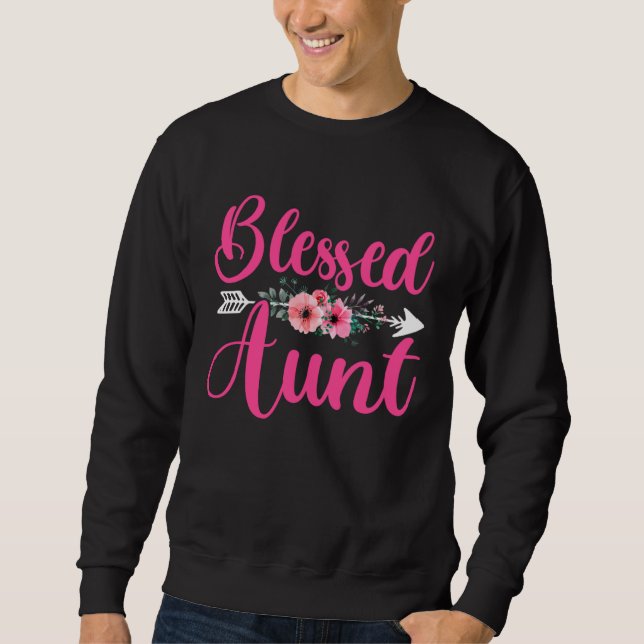 Sudadera Blessed Aunt  Mother s Day Blessed Auntie Sister M (Anverso)