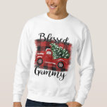 Sudadera Blessed Gammy Red Truck Vintage Christmas Tree<br><div class="desc">Blessed Gammy Red Truck Vintage Christmas Tree</div>