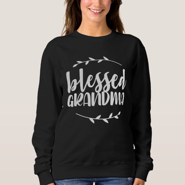 Sudadera Blessed Grandma  Mothers Day  For Grandma (Anverso)