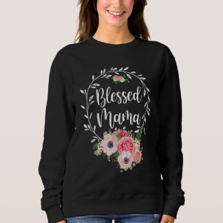 Sudadera Blessed Mama  Flower Decor