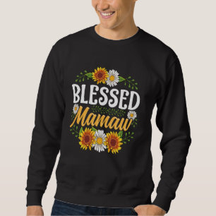 Sudadera Blessed Mamaw Shirt Día de la Madre Cute Floral