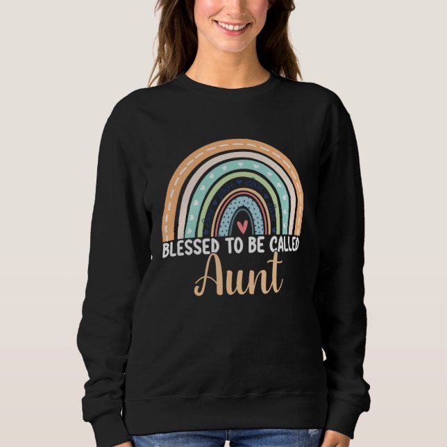 Sudadera Blessed To Be Called Aunt Rainbow Mother s Day Aun (Anverso)