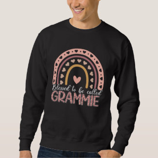 Sudadera Blessed To Be Called Grammie Leopard Rainbow Mom G