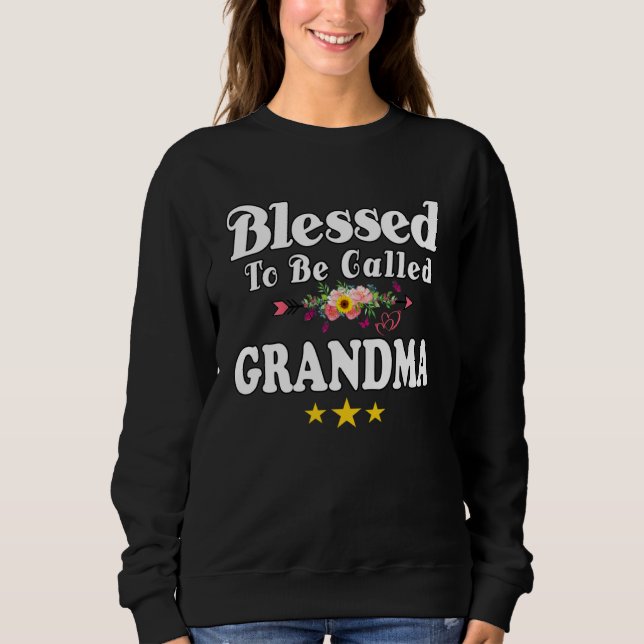 Sudadera Blessed To Be Called Grandma Cute Mother s Day Sun (Anverso)