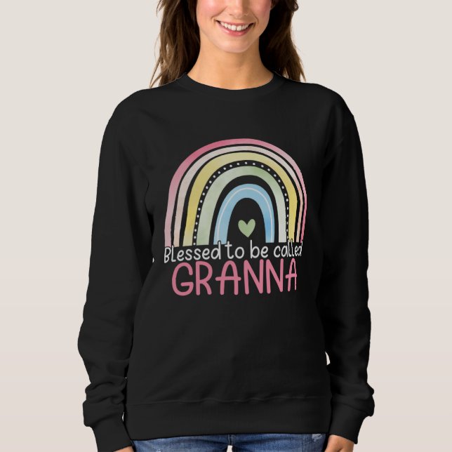Sudadera Blessed To Be Called Granna Rainbow Mother s Day B (Anverso)