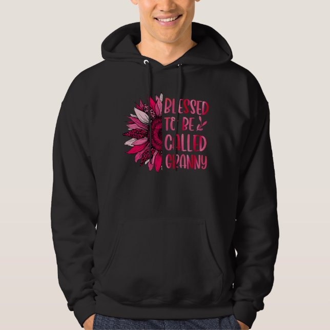 Sudadera Blessed To Be Called Granny Cute Floral Women Moth (Anverso)