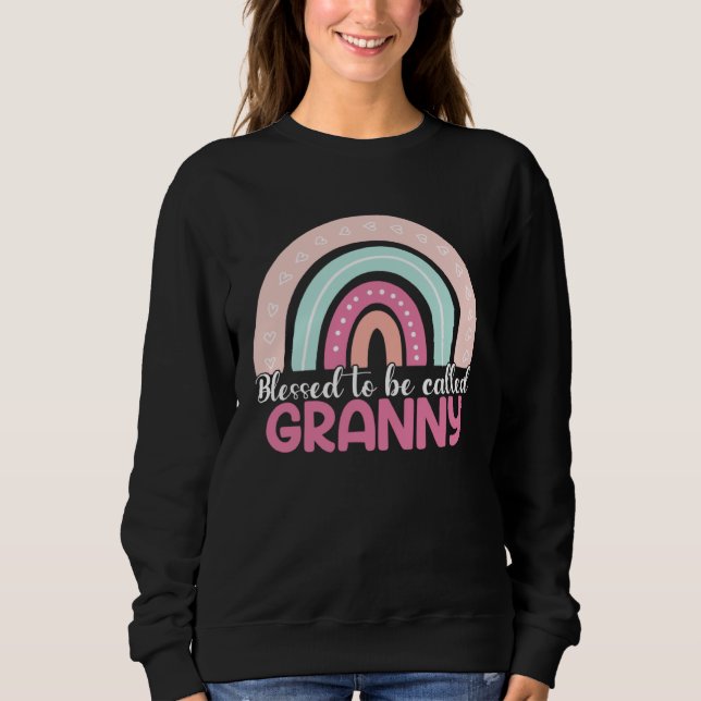 Sudadera Blessed To Be Called Granny Rainbow Mothers Day Mo (Anverso)