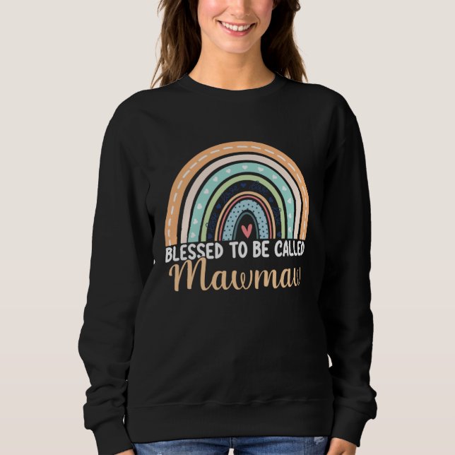 Sudadera Blessed To Be Called Mawmaw Rainbow Mothers Day Ma (Anverso)
