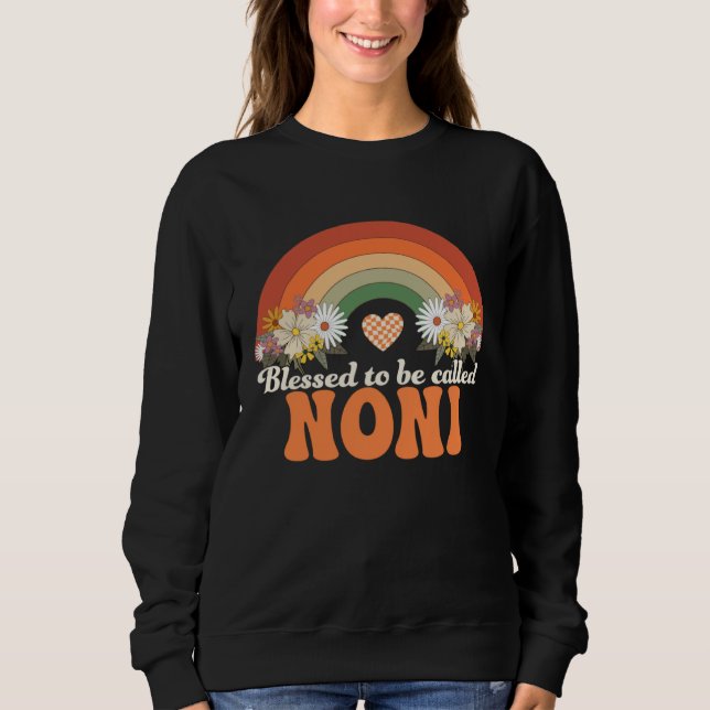 Sudadera Blessed To Be Called Noni Groovy Rainbow Noni Hipp (Anverso)