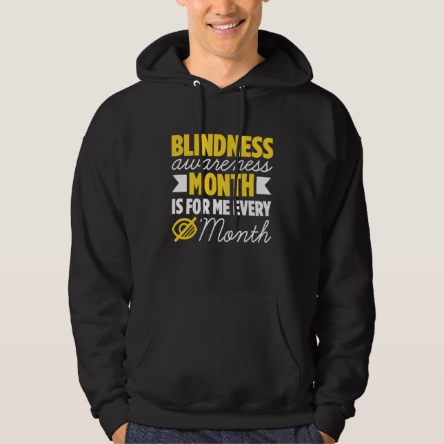 Sudadera Blindness For Blind People Blind Person Braille Re (Anverso)
