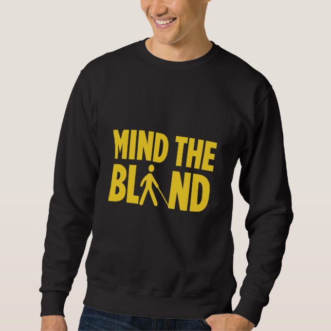 Sudadera Blindness For Blind People Blind Person Braille Re (Anverso)