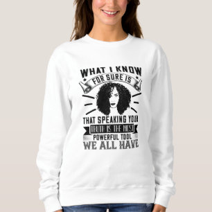 Sudadera BLM - Hablar tu verdad es poderoso