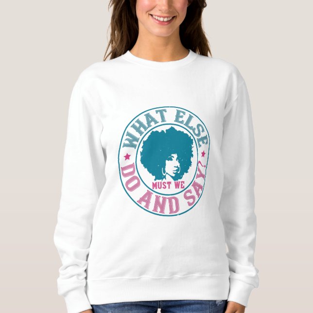 Sudadera BLM - ¿Qué más debemos hacer y decir? (Anverso)