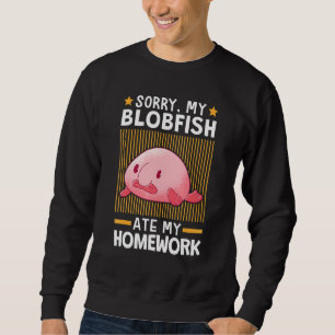 Sudadera Blobfish Ate My Homework Meme Ugly Blob Fish