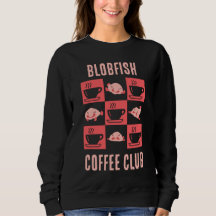 BLOBFISH COFFEE CLUB Diversión Personalizado Texto