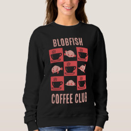 Sudadera BLOBFISH COFFEE CLUB Diversión Personalizado Texto
